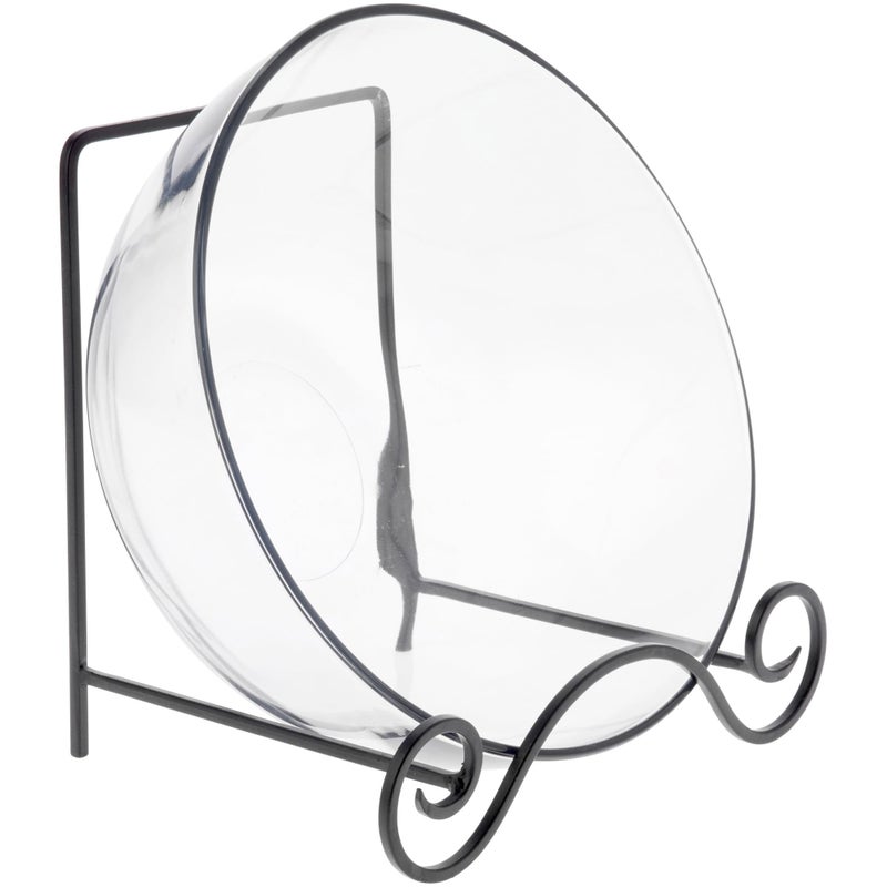 Bard's Wrought Iron Bowl or Deep Platter Stand, 9.375" H x 10.25" W x 7.625" D (For 12" - 16" Bowls or Deep Platters) - Image 2